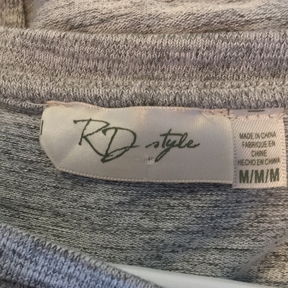 NWOT open back shirt grey - Picture 3 of 3